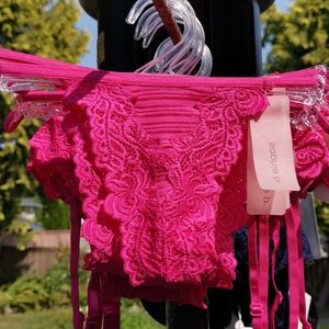 Sophie B. Pink Thong Bottoms